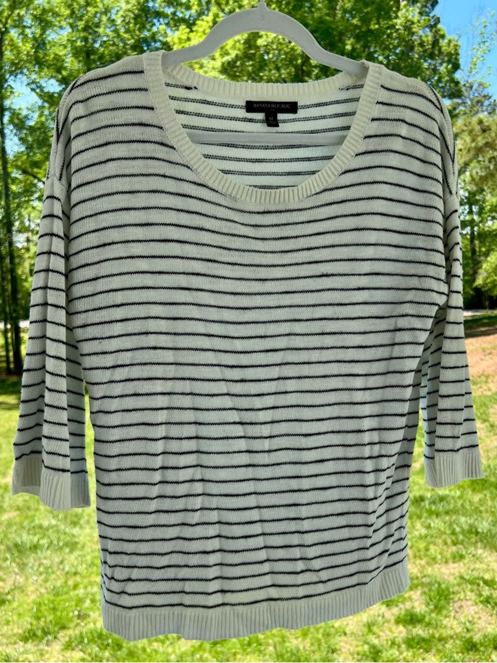 NWOT Banana Republic Striped Sweater - Women’s M